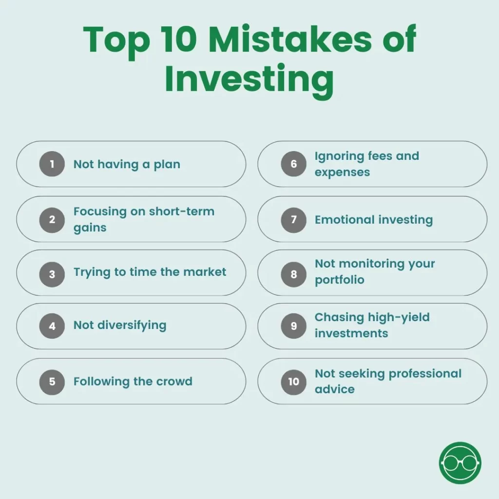 Mistakes of investing